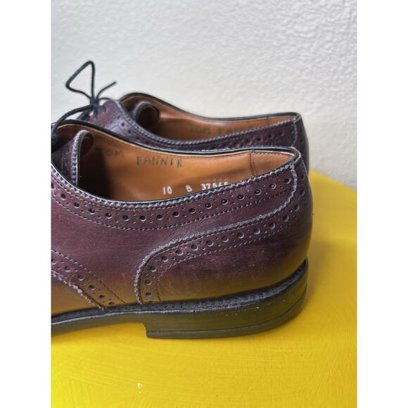 Allen Edmonds Sanford Burgundy Cap-Toe Derby size 10 B Mens Dress Shoes main image 15